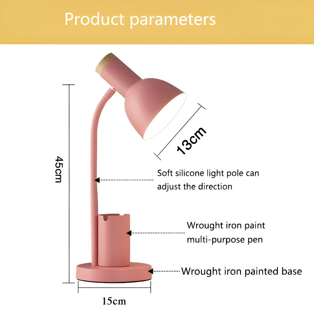 Wielofunkcyjna lampa biurkowa – Z miejscem do przechowywania i uchwytem na telefon