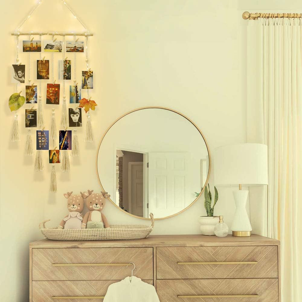 LED Wieszak na Zdjęcia – Nastrojowa Dekoracja Kurtyna Świetlna z Klipsami