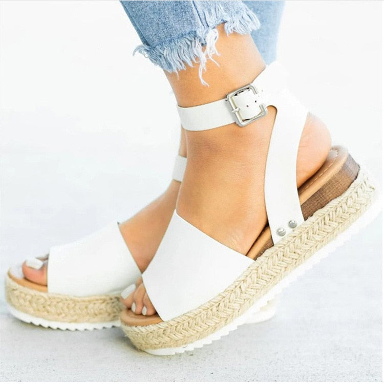 Letnie platformy espadryle dla kobiet