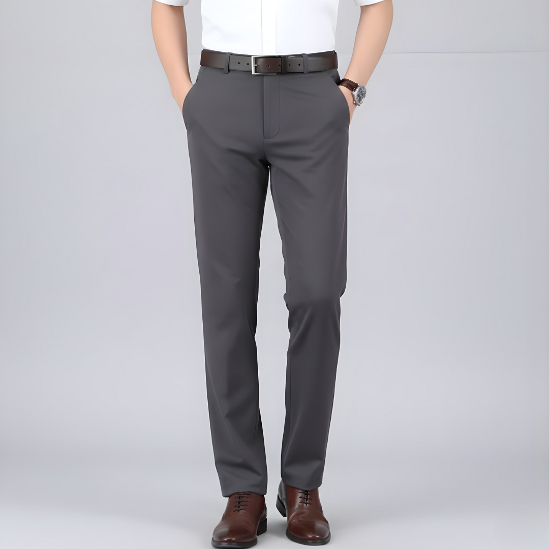 Męskie spodnie stretch wygodne casual z kieszeniami