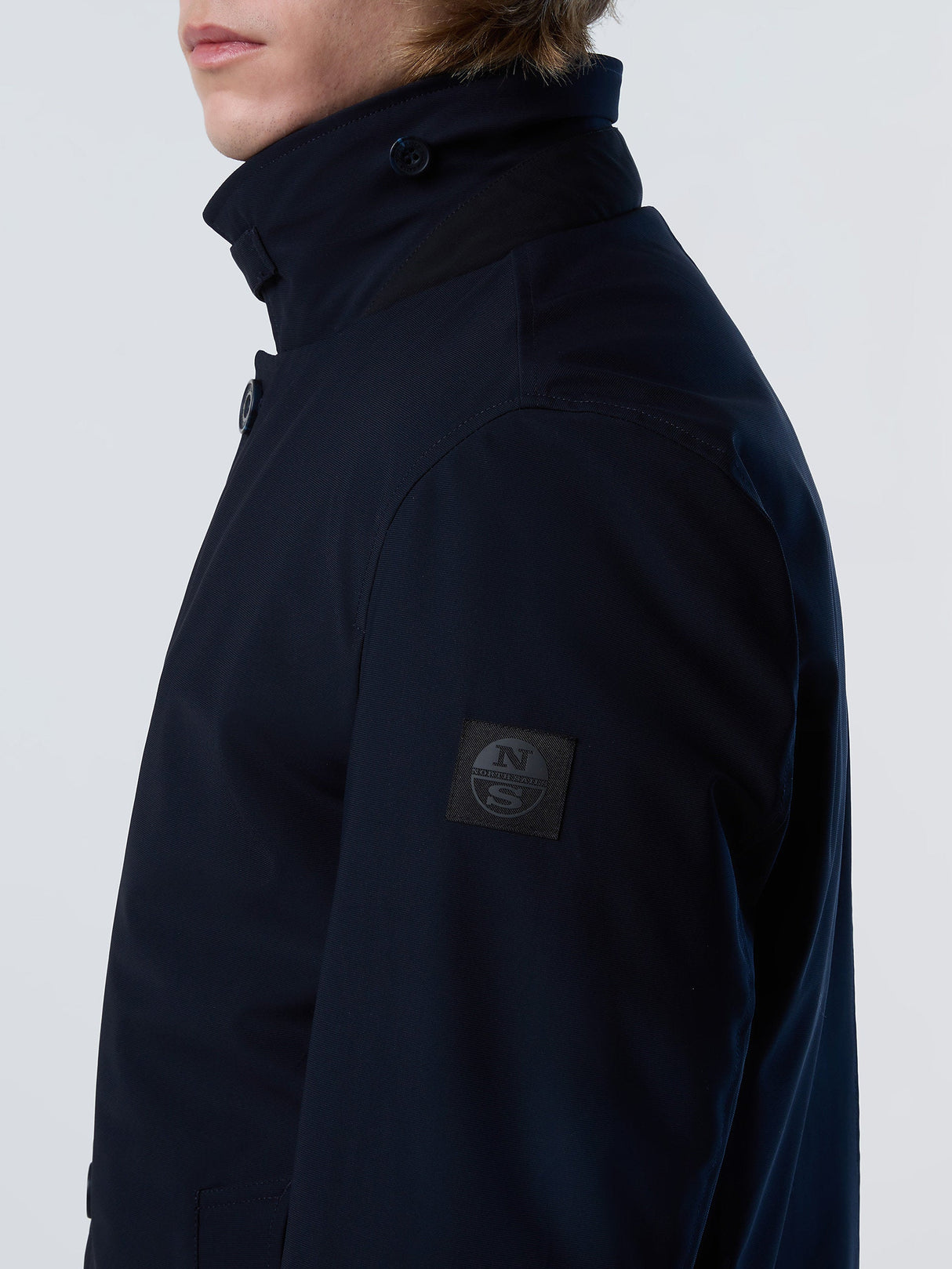 Trzyczęściowy Trencz Męski z Materiału Recyklingowego