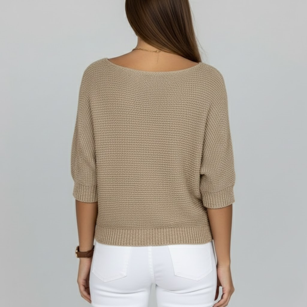 Damski sweter z mieszanki wełny – wygodny i ponadczasowy