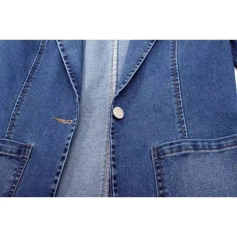 Urban Edge - Damska Kurtka Dżinsowa