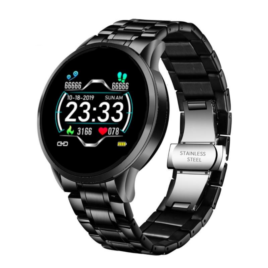 Smartwatch – Klasyczny Design Wodoodporny z Pulsometrem