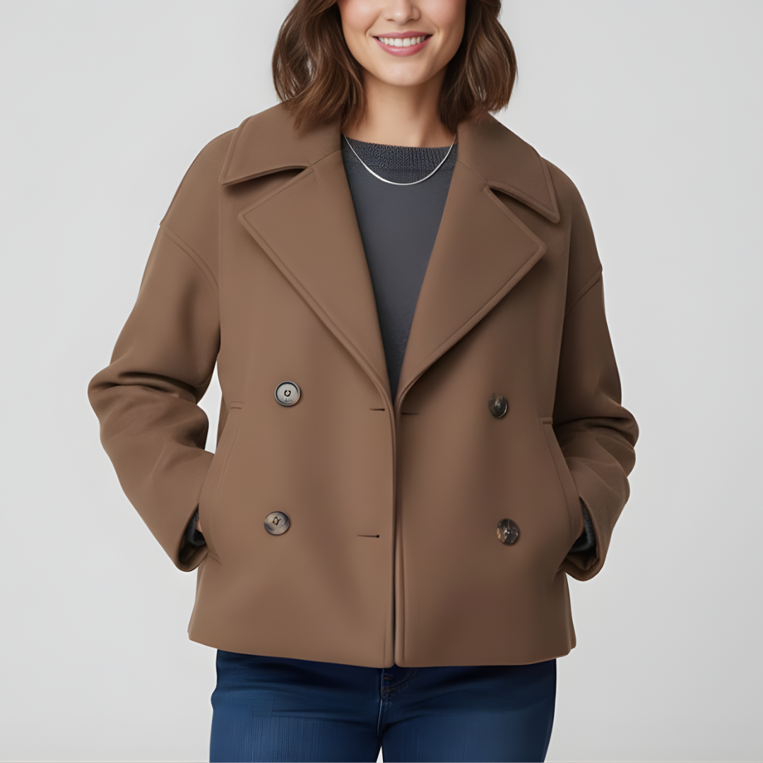 Damska Kurtka Krótka Dwurzędowa – Elegancka i Ponadczasowa