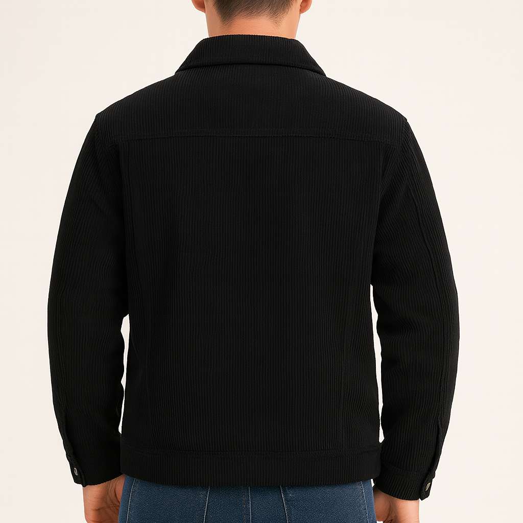 Męska kurtka sztruksowa bawełniana – lekka na wiosnę i jesień