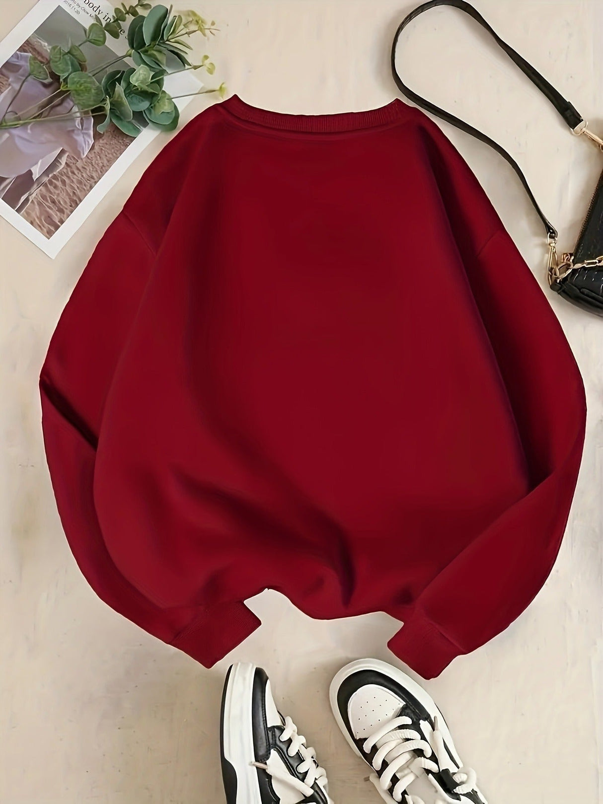 Damski sweter świąteczny – wygodny zimowy sweter z nadrukiem