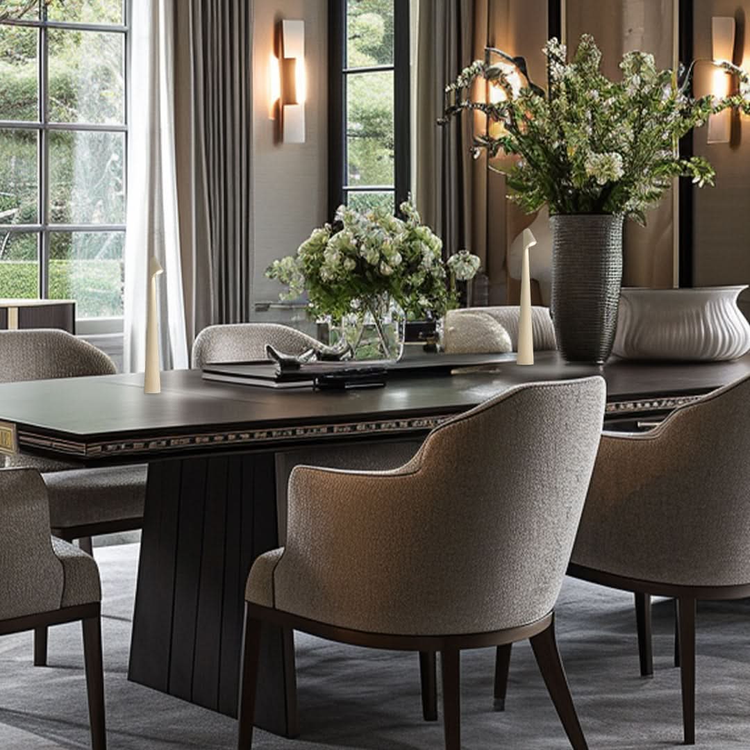 Minimalistyczna lampa stołowa LED – Nowoczesna bezprzewodowa lampa designerska