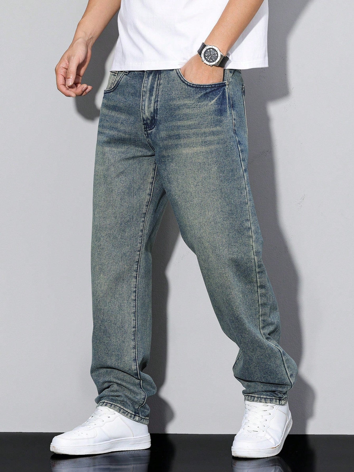 Męskie Baggy Jeans – Luźne Jeansy z Streetwearowym Stylem