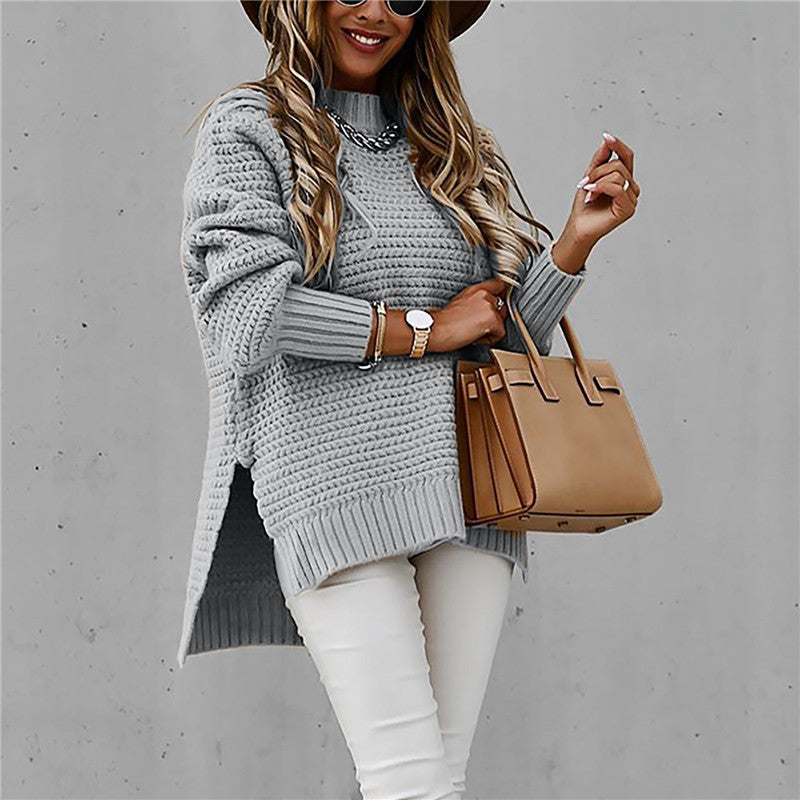 Damski oversize golf dzianinowy – miękki i ciepły