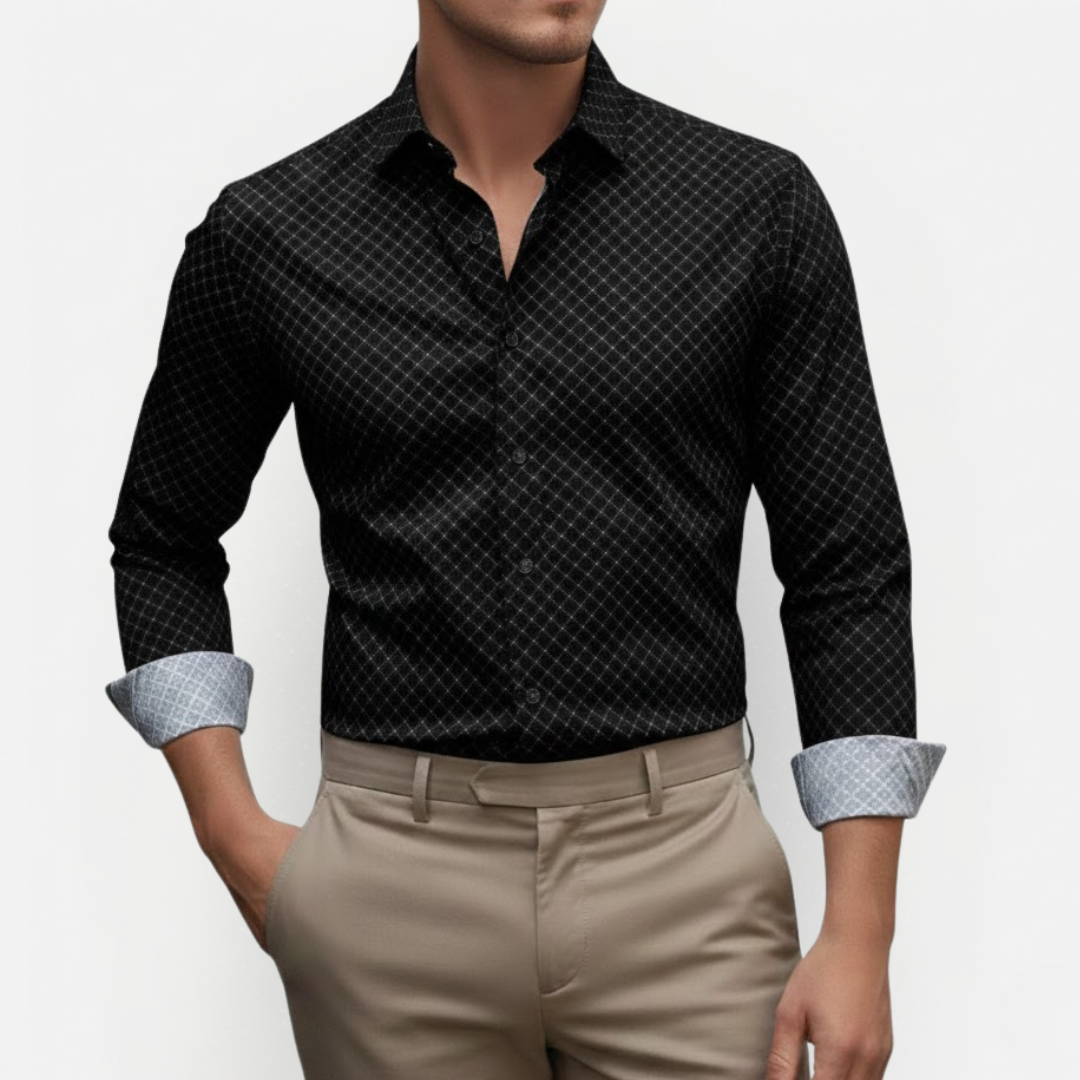 Męska koszula Slim Fit w kratę – biznesowa i casualowa