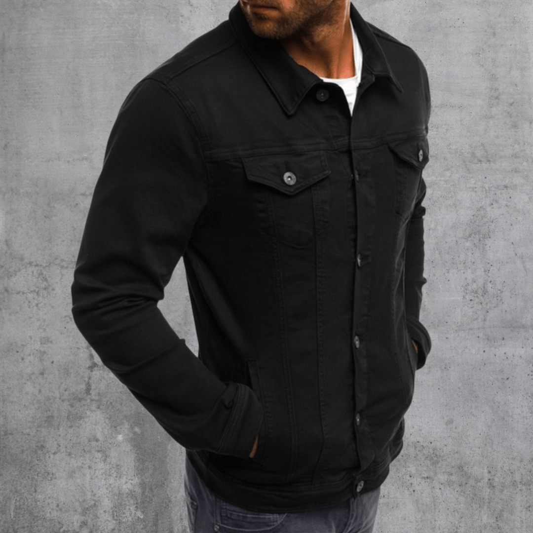 Męska casualowa kurtka denim – lekka wiosenna/jesienna