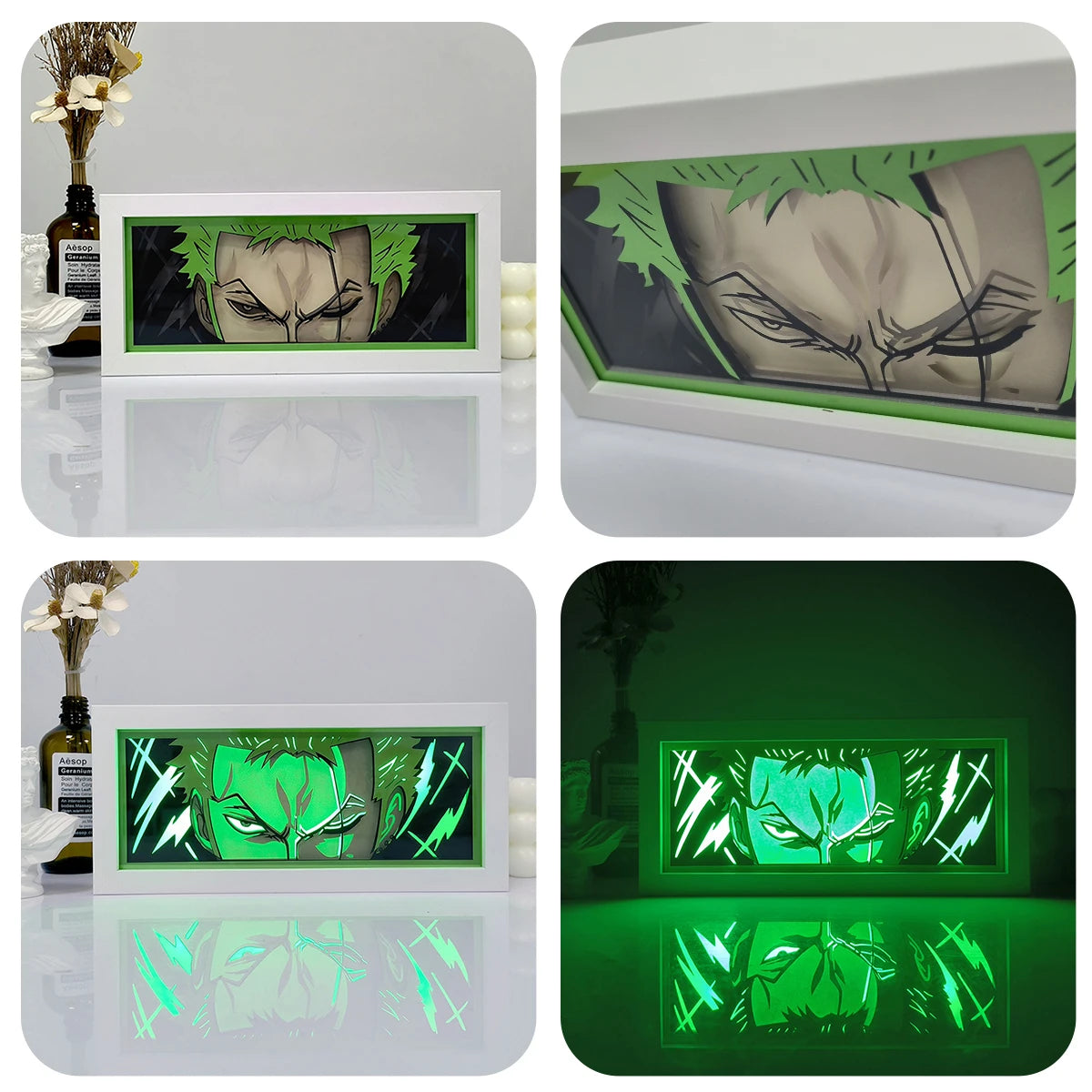 Anime LED Shadow Box – Podświetlana Dekoracyjna Lampa z Efektami Kolorów