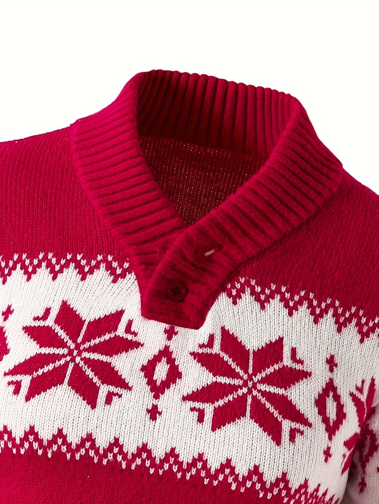 Męski sweter zimowy z norweskim motywem – ciepły sweter na święta i zimę