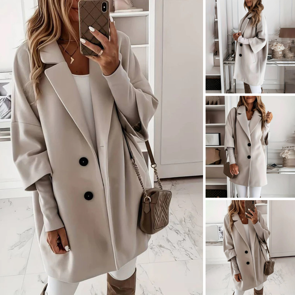 Płaszcz Timeless Elegance Glamour na zimę