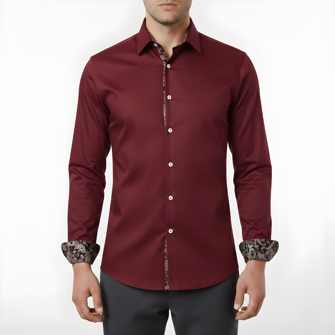 Męska Koszula z Wzorem Paisley – Elegancka i Nowoczesna