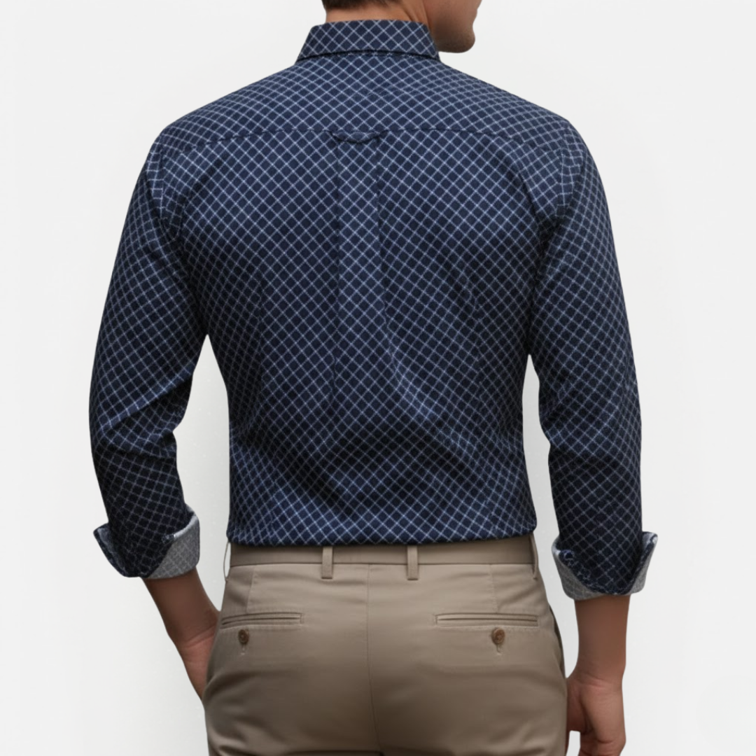 Męska koszula Slim Fit w kratę – biznesowa i casualowa