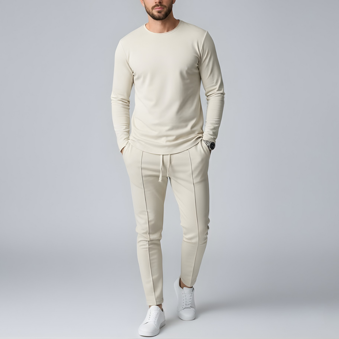 Męski zestaw bluza i spodnie casualowy komfortowy strój