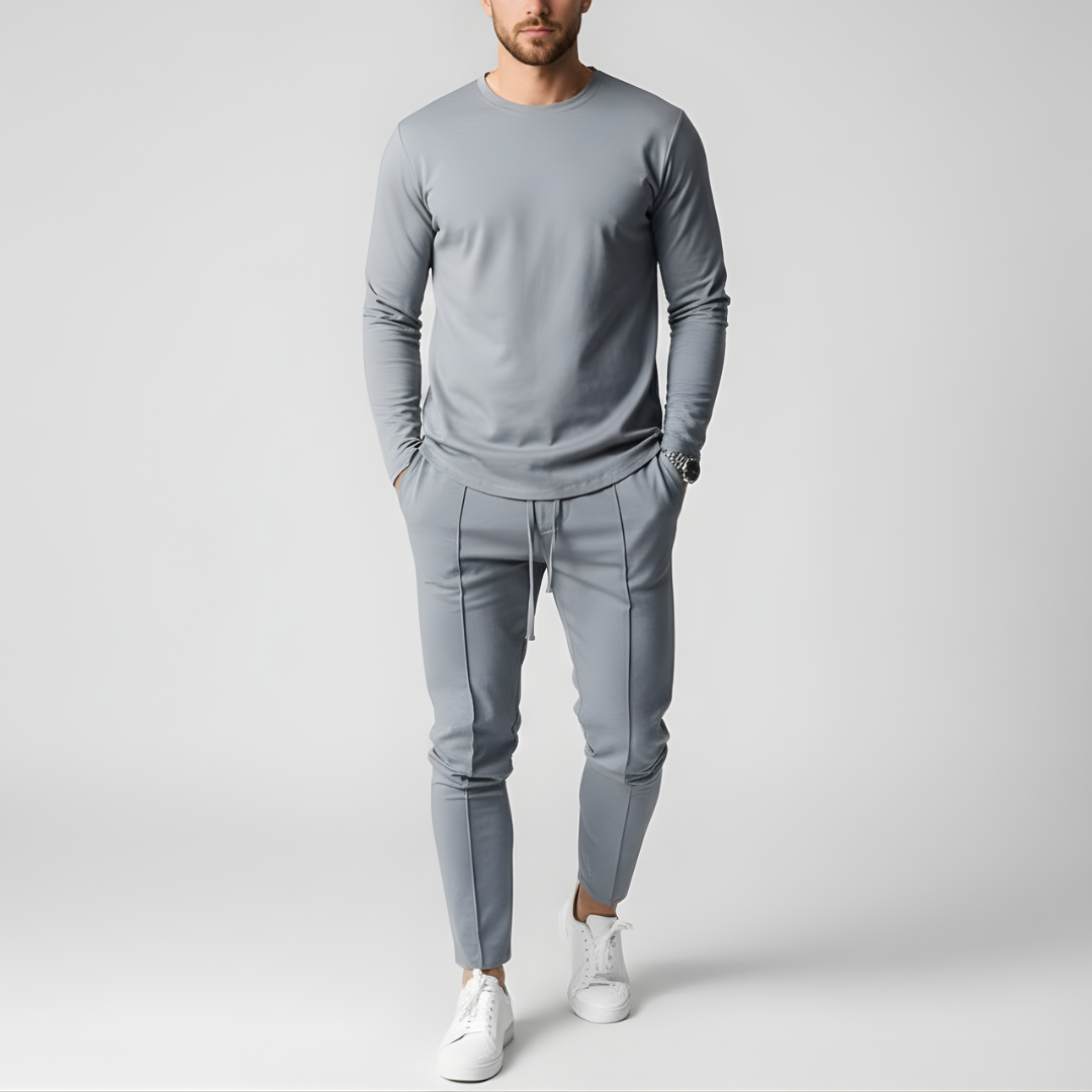 Męski zestaw bluza i spodnie casualowy komfortowy strój