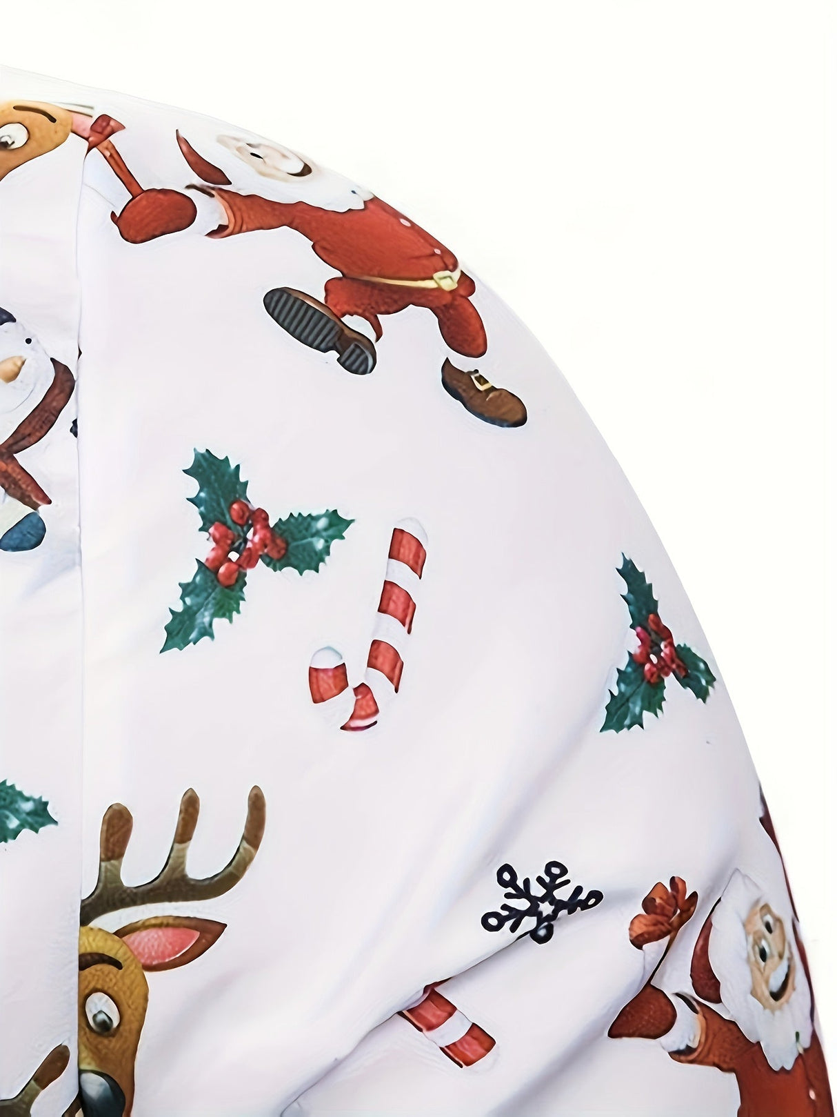 Męska Koszula Świąteczna – Długi Rękaw Elegancka Koszula na Boże Narodzenie