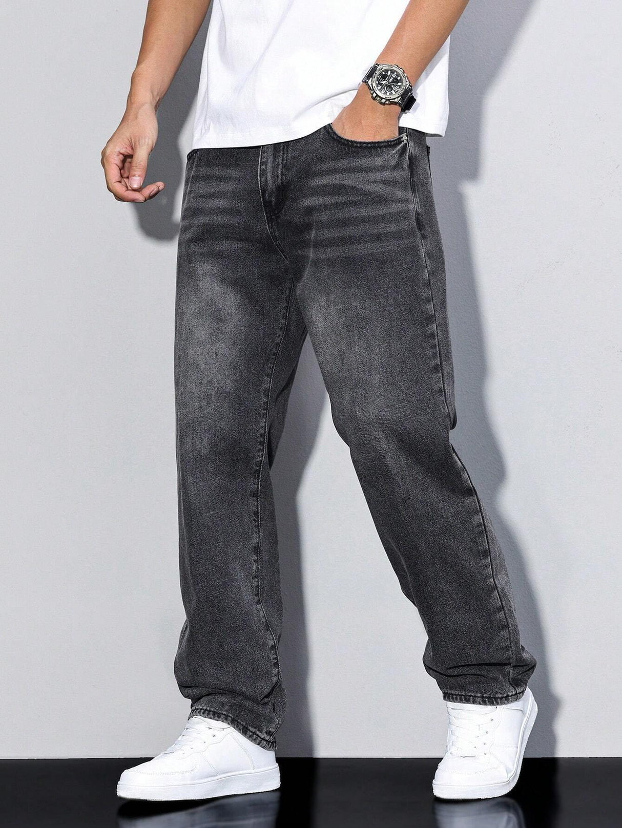 Męskie Baggy Jeans – Luźne Jeansy z Streetwearowym Stylem