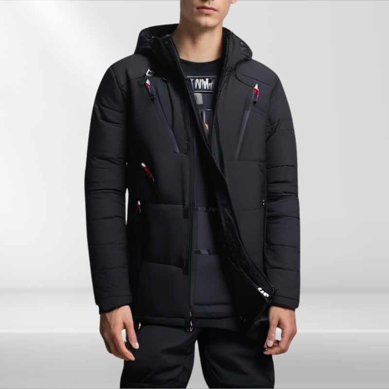 Męski zestaw narciarski i zimowy – wodoodporna kurtka i spodnie na zimne dni