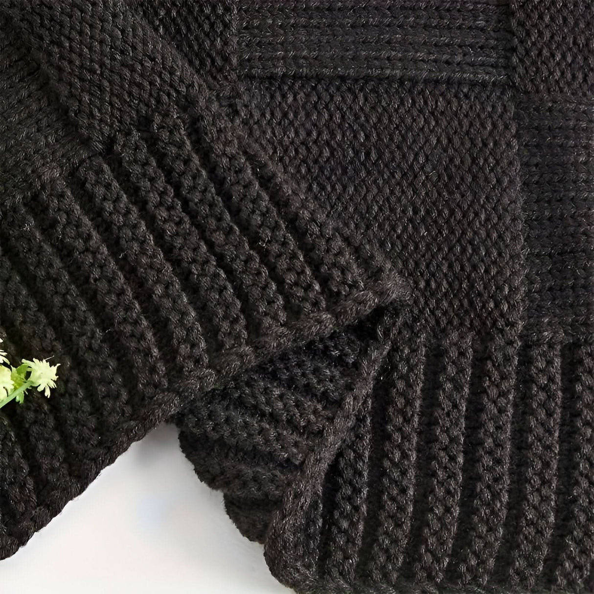 Dziany Pluszowy Koc do Salonu – Miękki Luksusowy Koc na Kanapę i do Sypialni