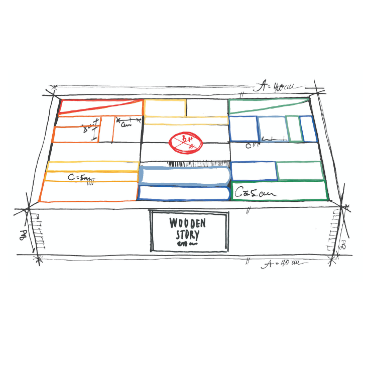 Zestaw Drewnianych Klocków – Montessori Gra w Układanie i Budowanie