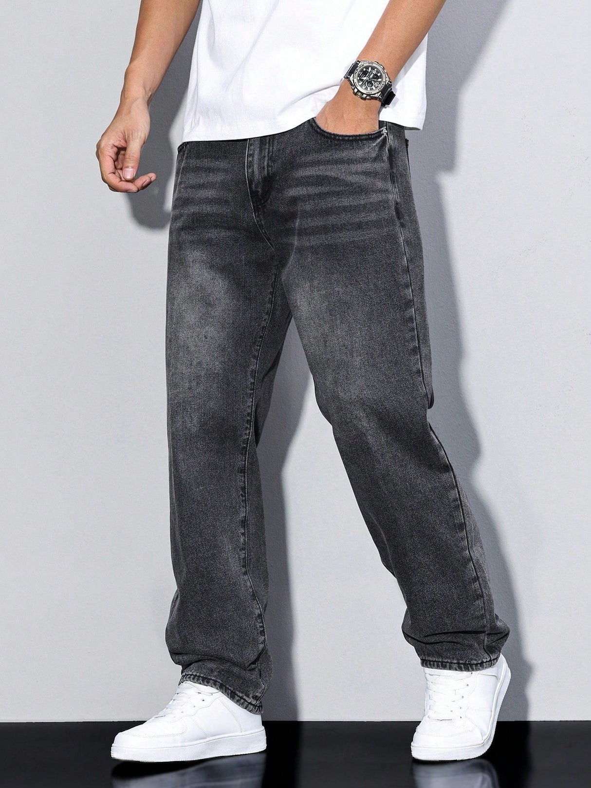 Męskie Baggy Jeans – Luźne Jeansy z Streetwearowym Stylem