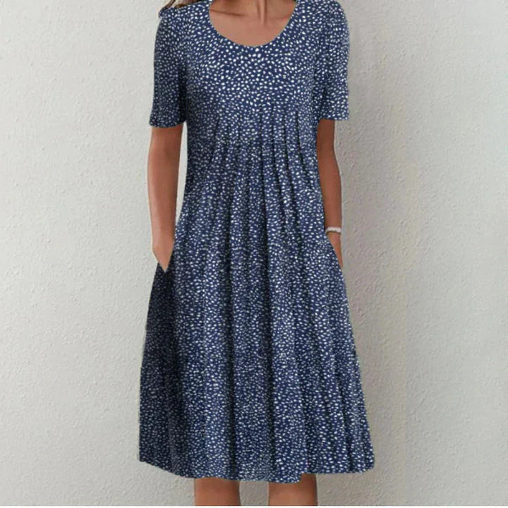 Sukienka Letnia Elegancka Luźny Krój Przewiewna Damska Casual