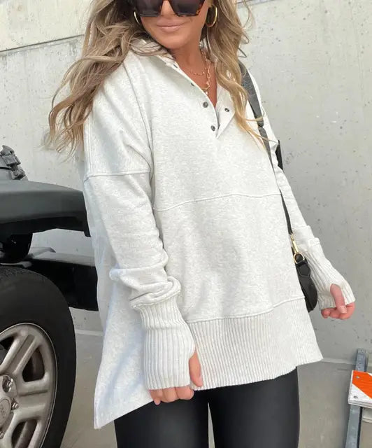 Nowoczesna Luźna Kurtka Zimowa Damska – Ciepła Kurtka z Praktycznymi Kieszeniami