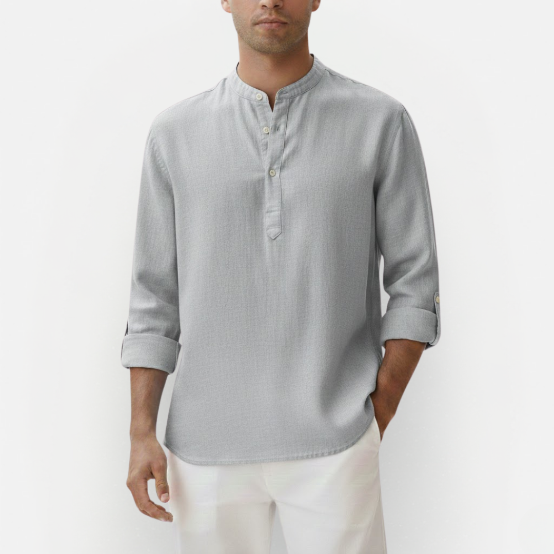 Męska lniana koszula lekka letnia casual