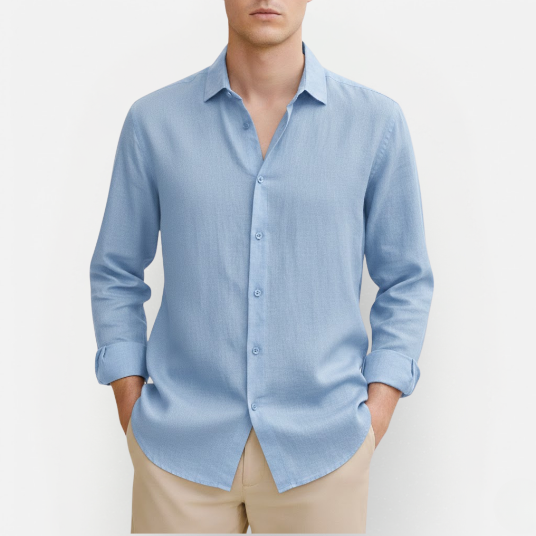 Męska Klasyczna Koszula Lniana – Komfort i Ponadczasowość
