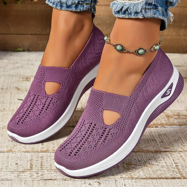 Buty ortopedyczne slip-on z amortyzującą podeszwą