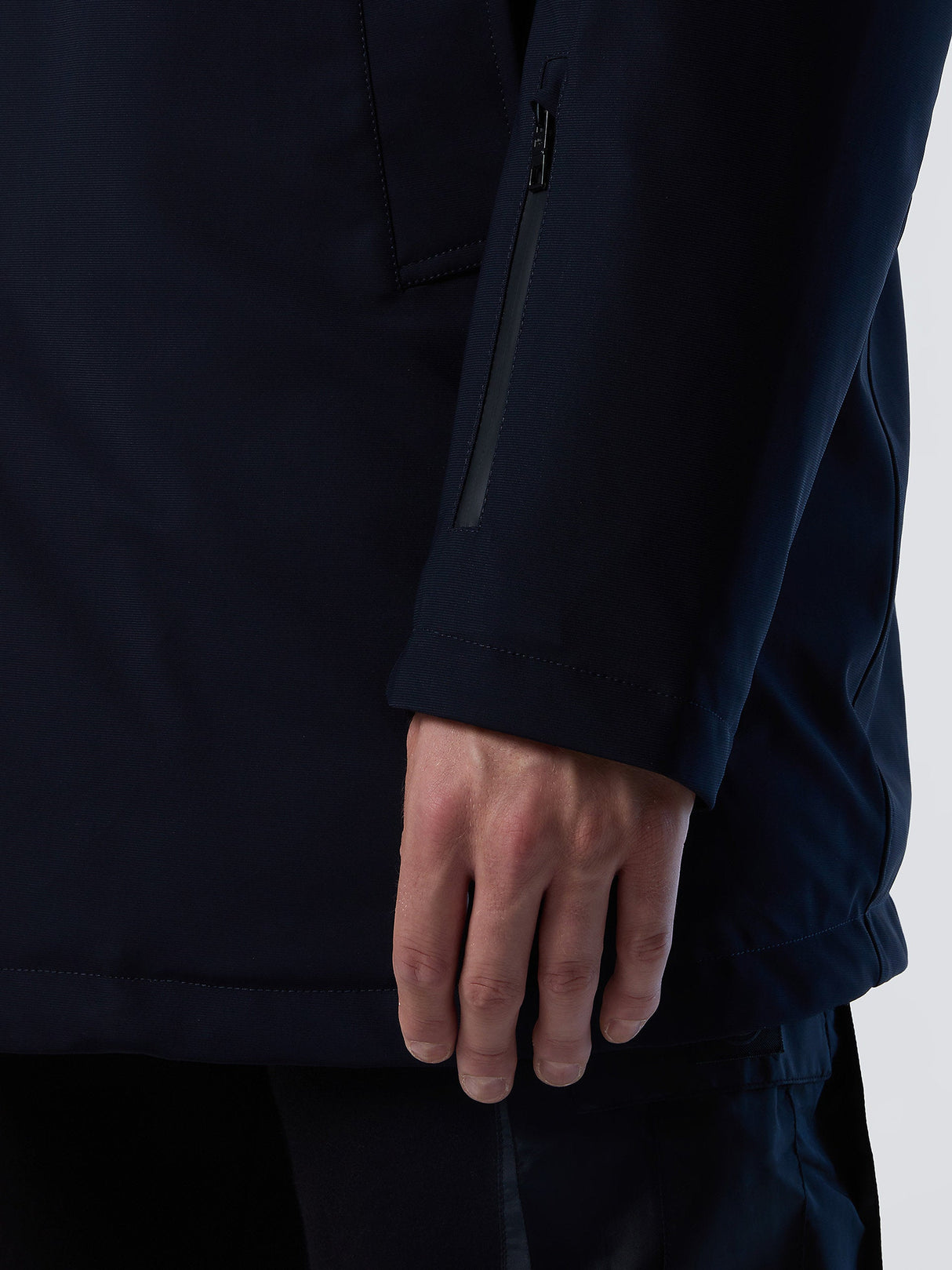 Trzyczęściowy Trencz Męski z Materiału Recyklingowego