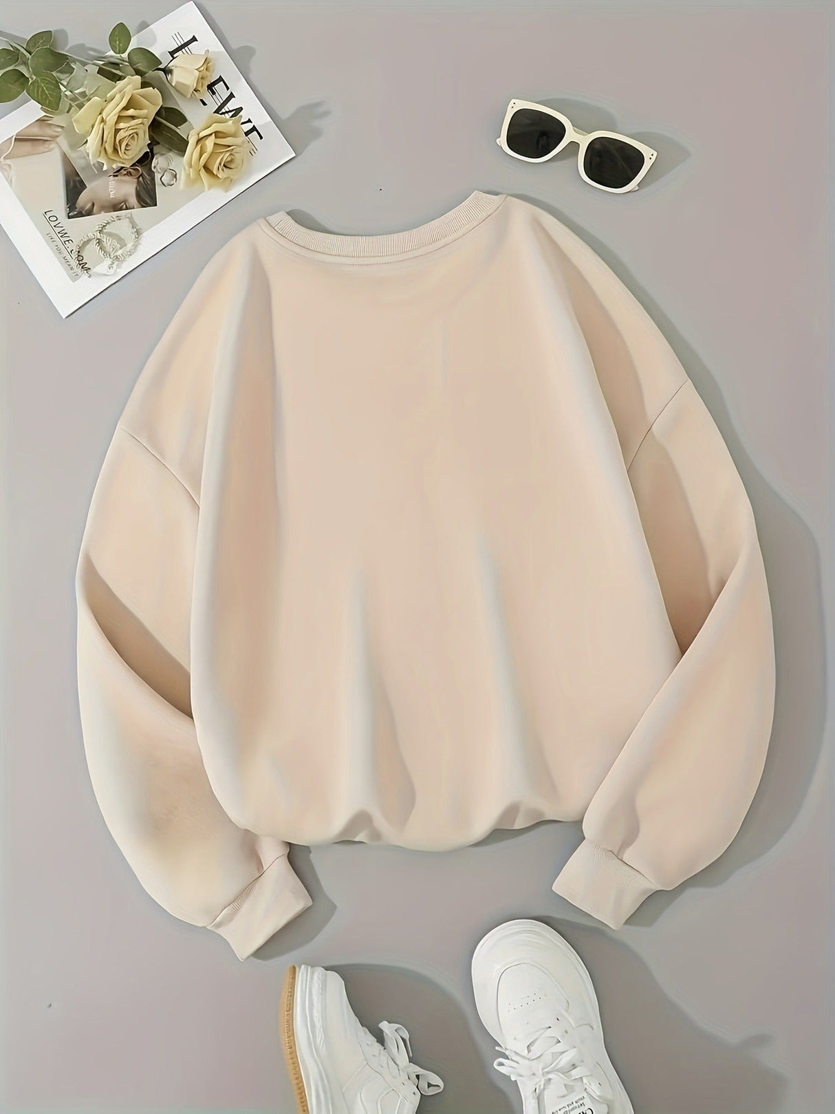 Damski sweter świąteczny – wygodny zimowy sweter z nadrukiem