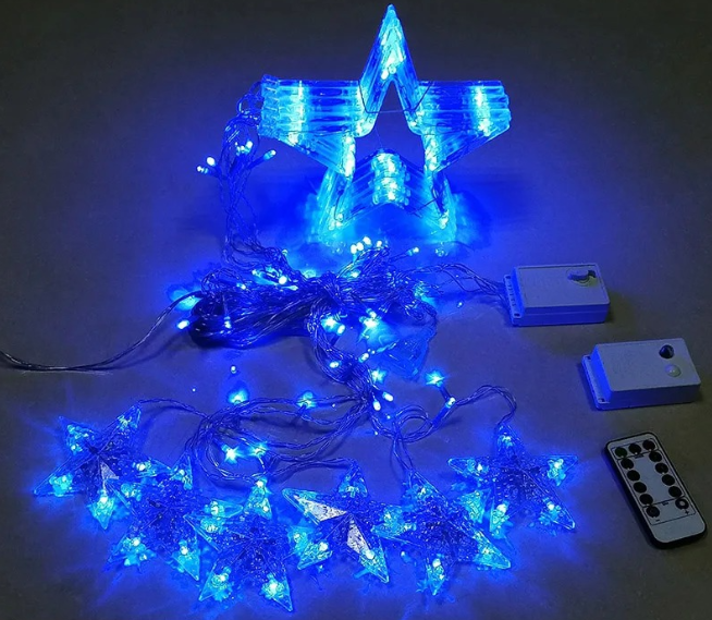 Świąteczne Gwiezdne Kurtyny LED – Oświetlenie Okienne z Gwiazdkami