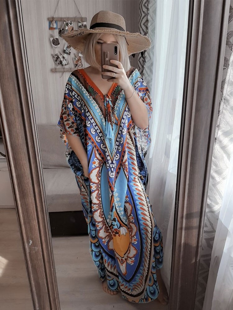 Elegancka szeroka sukienka dla kobiet