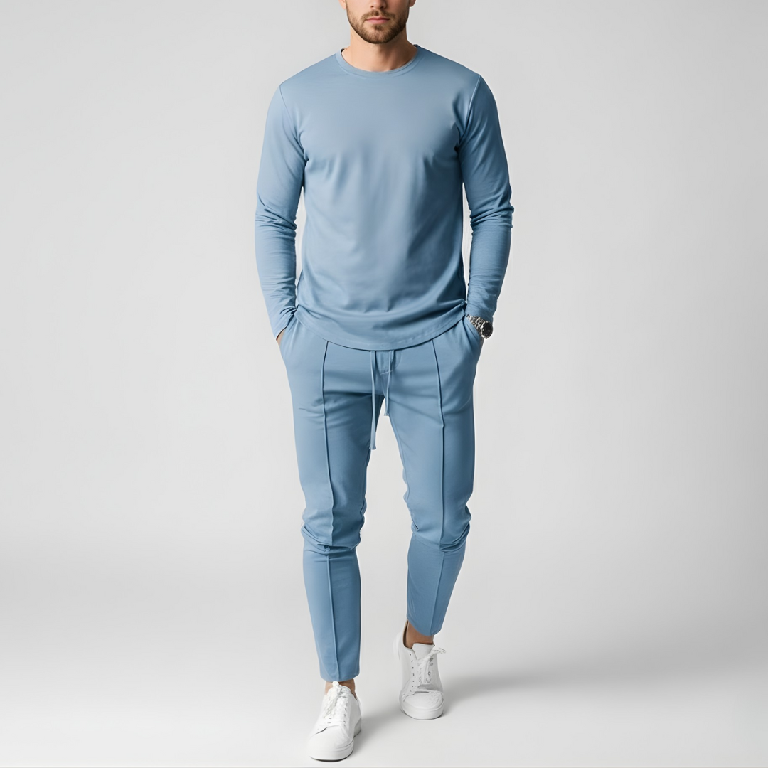 Męski zestaw bluza i spodnie casualowy komfortowy strój