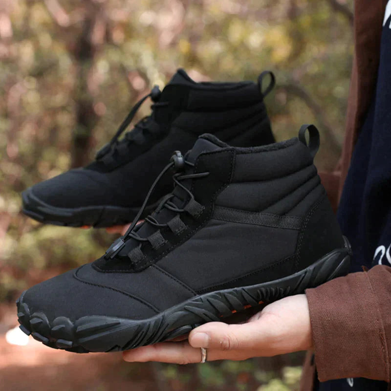 Męskie zimowe buty trekkingowe – ciepłe outdoorowe botki z dobrą przyczepnością