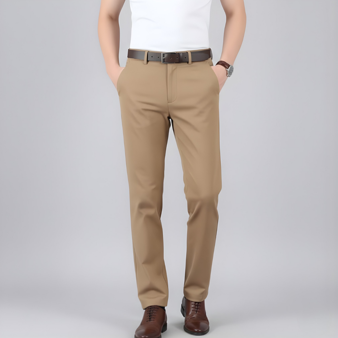 Męskie spodnie stretch wygodne casual z kieszeniami