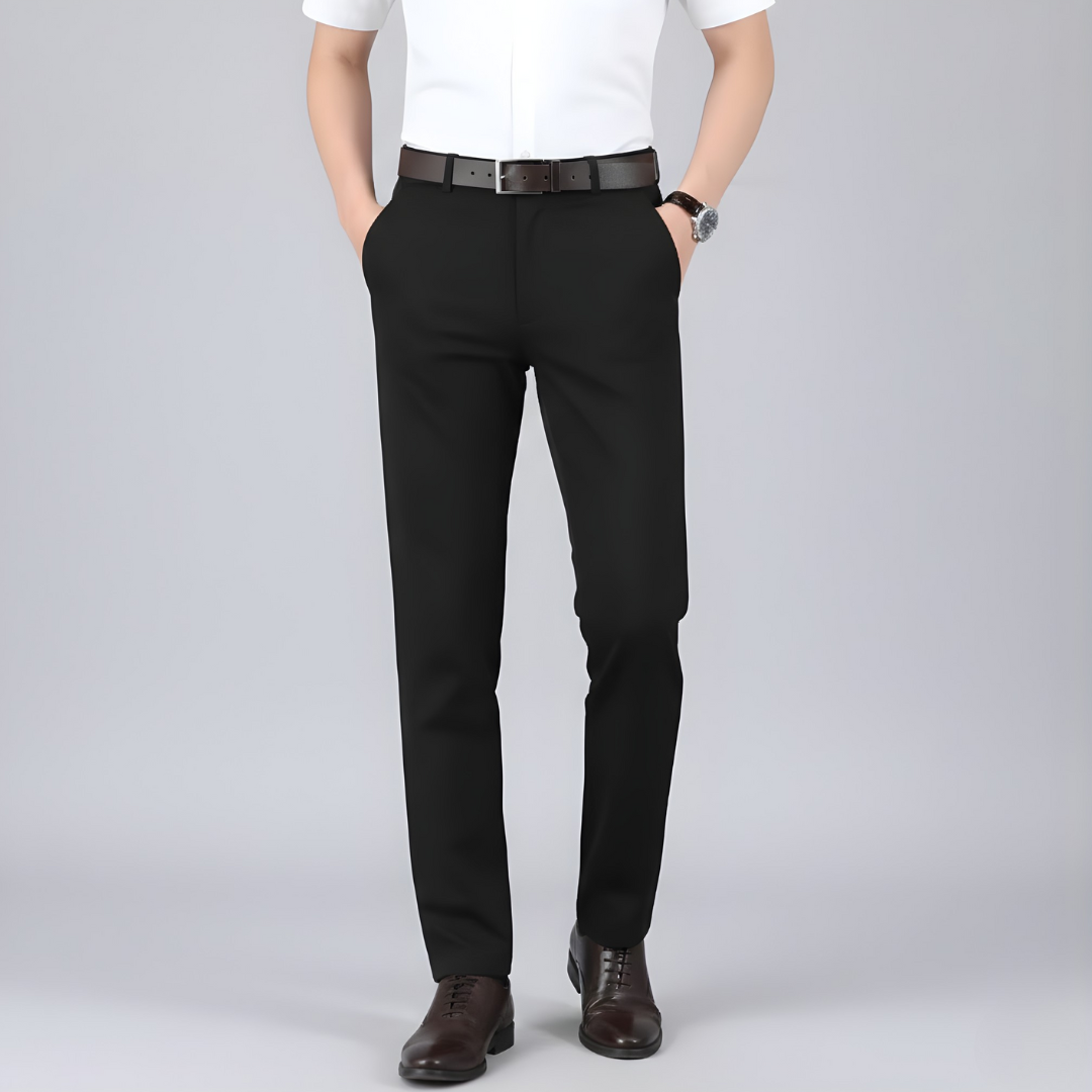 Męskie spodnie stretch wygodne casual z kieszeniami