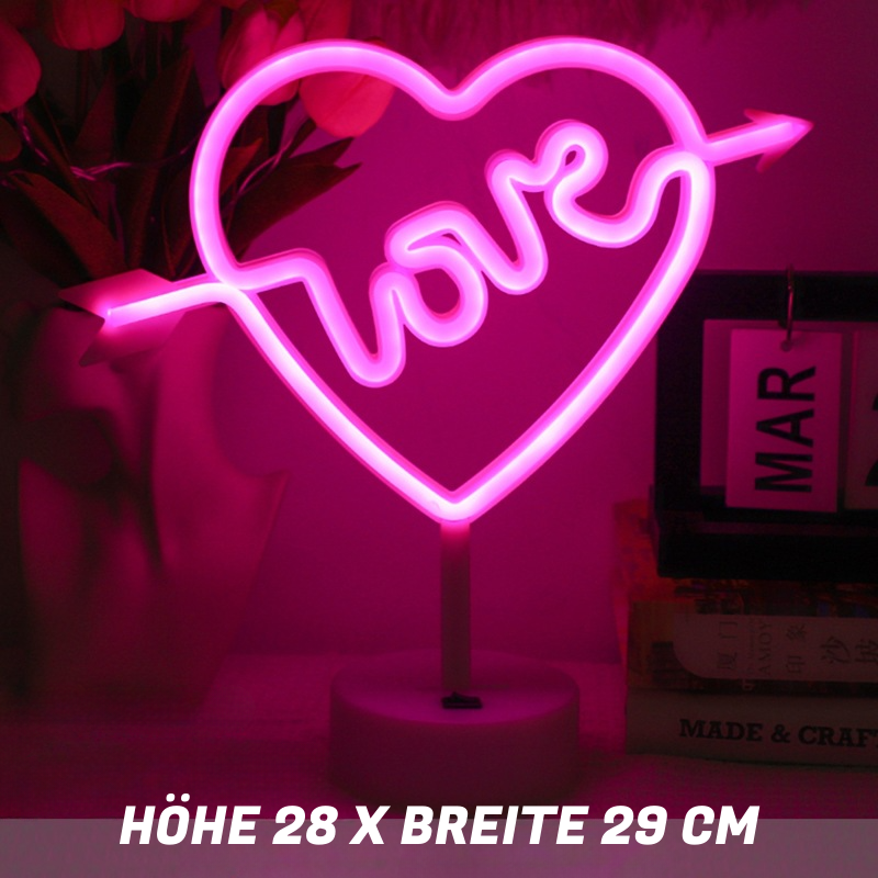 LED Neonowa Lampa Stołowa – Dekoracyjne Figury Świetlne do Sypialni i Salonu