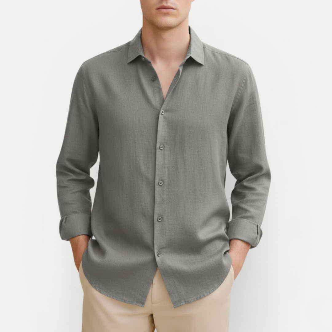 Męska Klasyczna Koszula Lniana – Komfort i Ponadczasowość