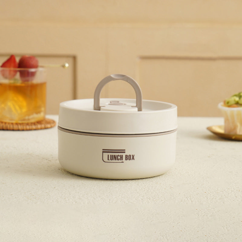 Wielowarstwowy izolowany lunchbox z torbą – szczelny, ze stali nierdzewnej, utrzymuje jedzenie ciepłe lub zimne przez wiele godzin, idealny do szkoły, pracy i w podróży