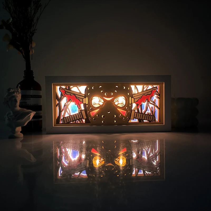 Anime LED Shadow Box – Podświetlana Dekoracyjna Lampa z Efektami Kolorów