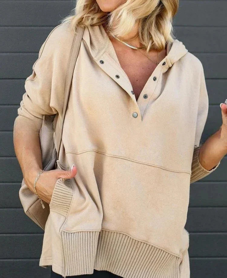 Nowoczesna Luźna Kurtka Zimowa Damska – Ciepła Kurtka z Praktycznymi Kieszeniami