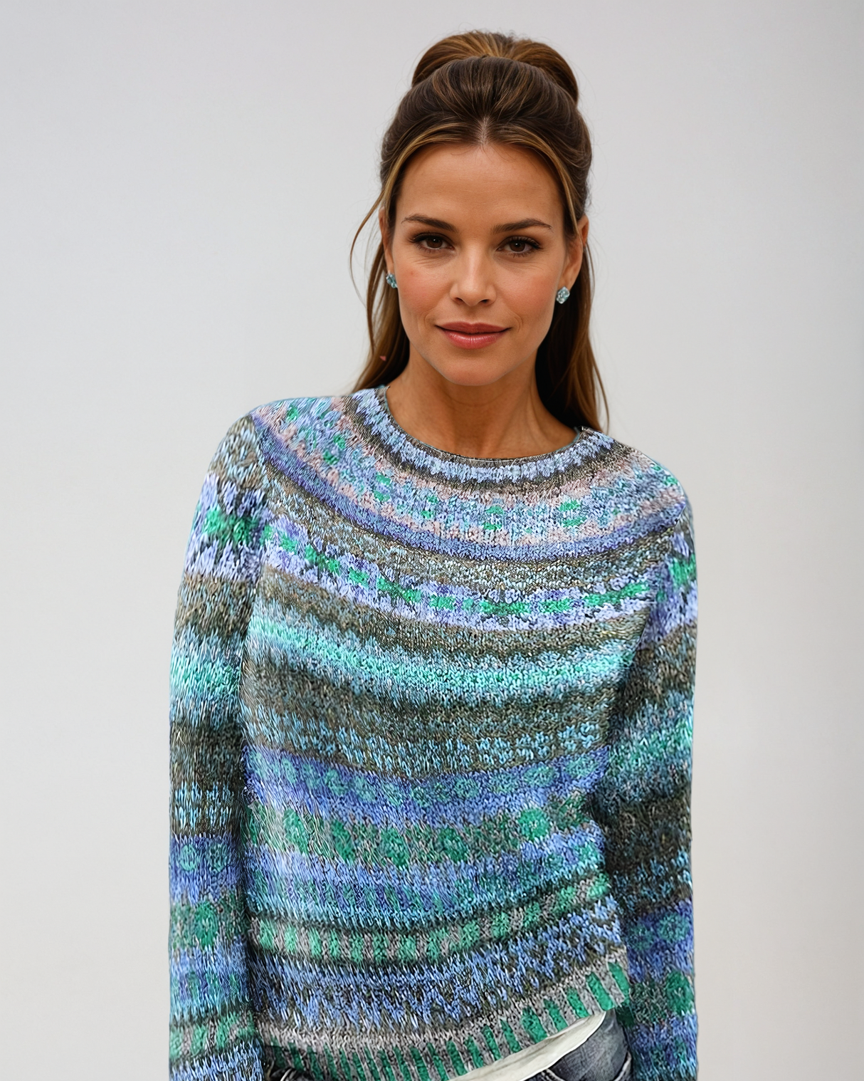 Sweter w stylu vintage z unikalnym stylem i komfortem