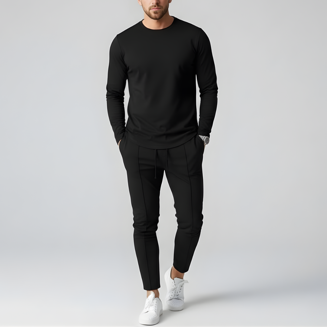 Męski zestaw bluza i spodnie casualowy komfortowy strój