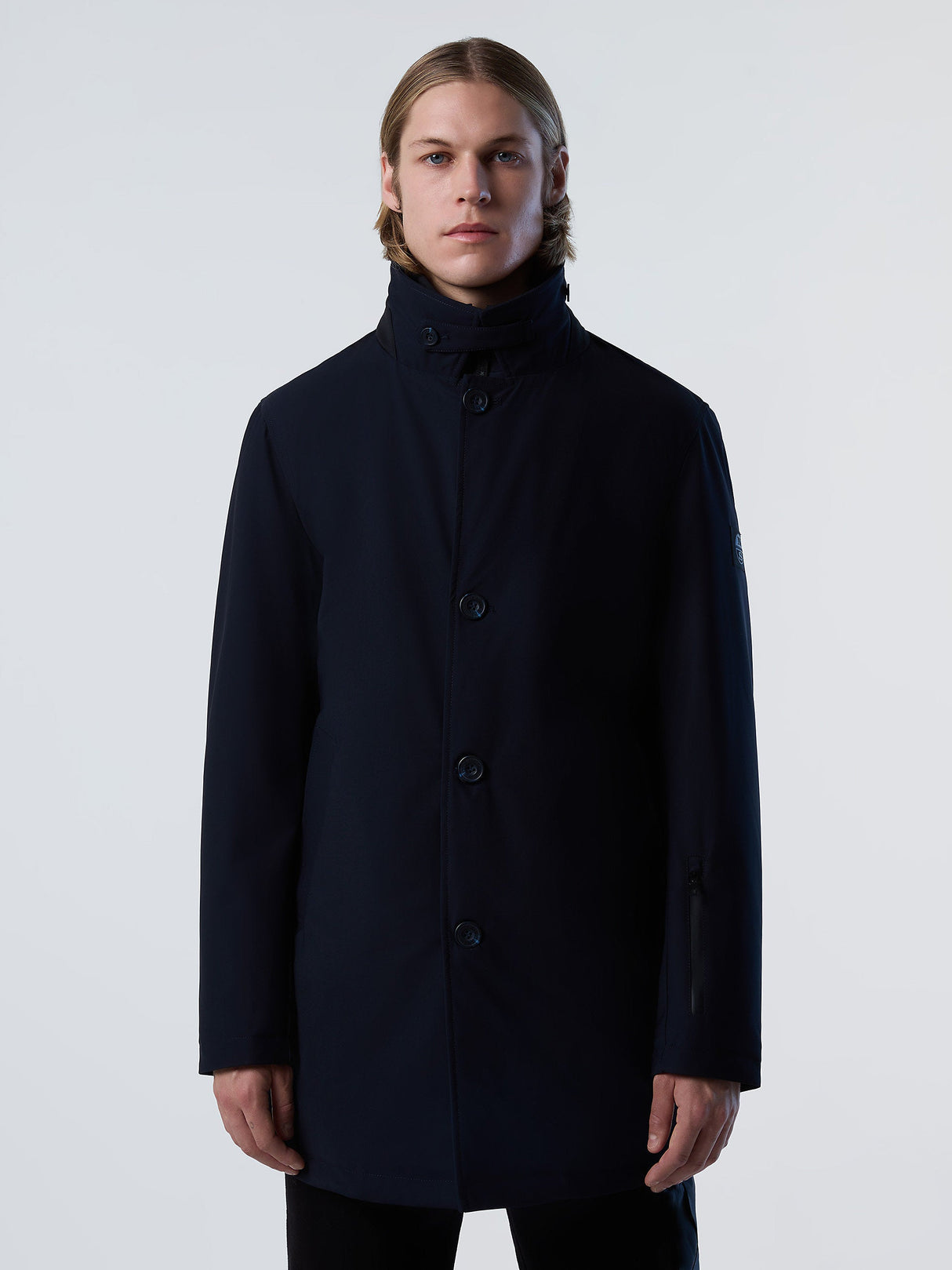 Trzyczęściowy Trencz Męski z Materiału Recyklingowego